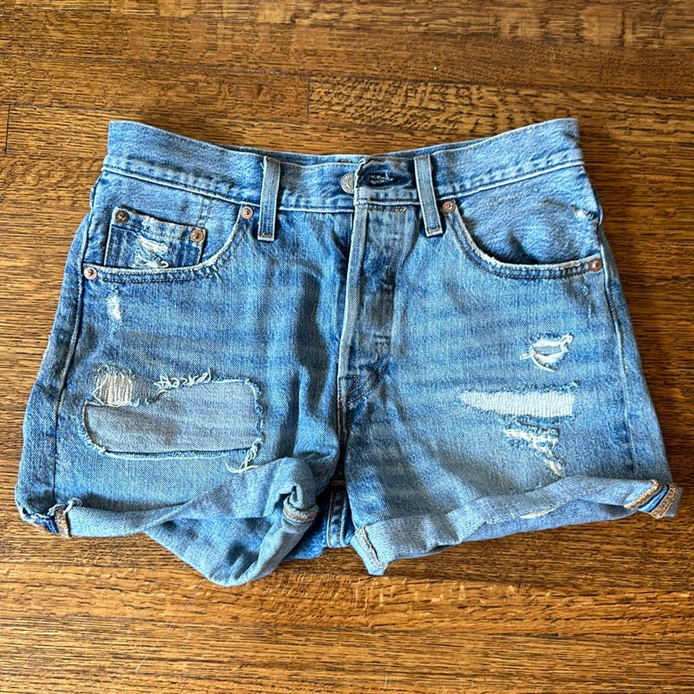 501 Levi Jean shorts high waisted